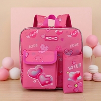 Sac à déjeuner isotherme à motif cœur mignon, sac isotherme à double bandoulière pour le bureau, l'école, les pique-niques, le rangement des aliments