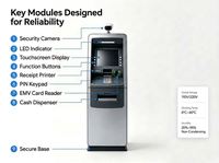 Cajero Automático de Depósito y Retiro de Efectivo, Reciclador de Billetes de Alta Velocidad, Terminal Bancaria de Autoservicio Multidivisa