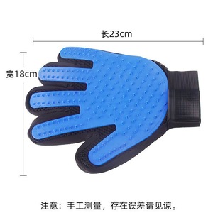 Gants de toilettage pour animaux de compagnie en caoutchouc pour chats et chiens, anti-rayures, pour le nettoyage et la toilettage à sec ou humide - Product Image 4