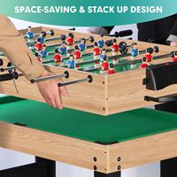 Ensemble de table de jeu en bois sur mesure 12 en 1 comprenant snooker, billard, baby-foot, hockey sur air, billard pour le divertissement familial à la maison