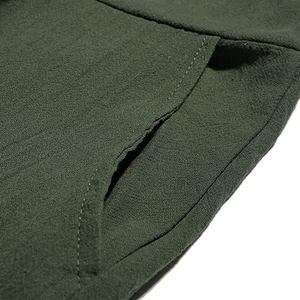 Tuta Larga da <span class=keywords><strong>Donna</strong></span> in <span class=keywords><strong>Cotone</strong></span> e Lino, Pantaloni Estivi Regolabili a Tinta Unita, <span class=keywords><strong>Jumpsuit</strong></span> Oversize Femminile - Product Image 6