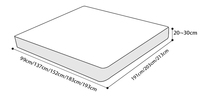 Umwelt freundliche gestrickte Stoff betten Smart Matratze 7 Zone Spring Gel Memory Foam Bett Mittel harte Matratze
