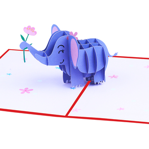 Tarjeta <span class=keywords><strong>de</strong></span> Felicitación 3D con Diseño <span class=keywords><strong>de</strong></span> Elefante, Creativa, para Días Festivos, Funcional, para Regalo <span class=keywords><strong>de</strong></span> <span class=keywords><strong>Cumpleaños</strong></span>, Venta al Por Mayor - Product Image 5