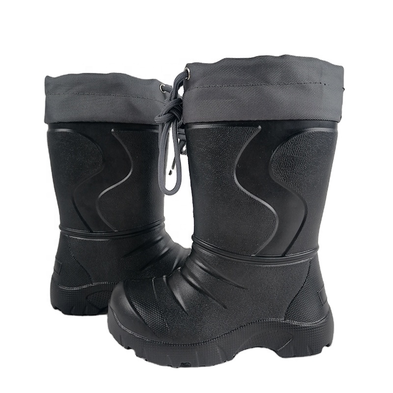 Меховая подкладка теплые удобные EVA лучшие дождевые зимние сапоги Водонепроницаемые Детские