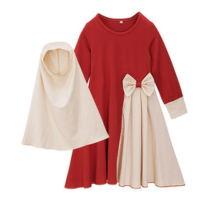 Ropa Islámica Musulmana al por Mayor para Niñas, Abaya de Ramadán con Hiyab, Túnica Larga, Burka Maxi, Abaya para Bebés y Niñas Pequeñas - Product Image 5