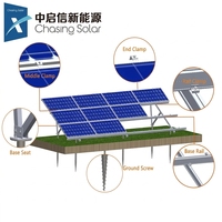 Support de montage solaire photovoltaïque en zinc, magnésium, aluminium, surface anodisée HDG, système de montage au sol en profil C, support de panneaux solaires