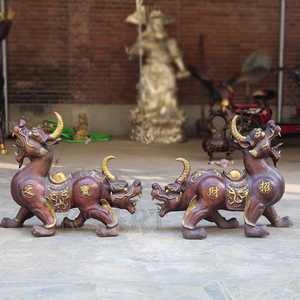 Décorations de jardin en Bronze coulé artisanales ornements de Sculpture géante pour Villa hall d'entrée ornements de gardien de ménage métal - Product Image 6