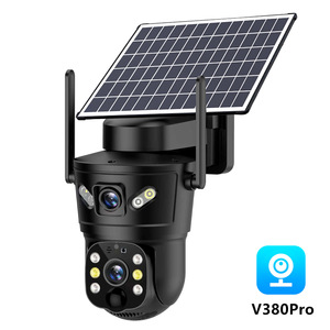 Caméra de surveillance extérieure solaire Kerui, panneau 5,5 W, WiFi 4G, étanche, vision nocturne, capteur de mouvement PIR - Product Image 3