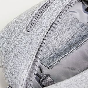 Keymay Custom Grey Neoprene Waterproof Fashion Fanny Pack Zipper Closure Portable Hip Bag for Unisex Travel Running Sports - Product Image 4