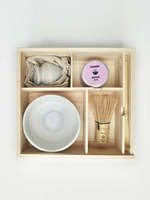 Boîte-cadeau en bois Matcha Ensembles Rose Bambou Matcha Fouet Scoop Chasen Titulaire Cérémoniel Boîte En Bois Matcha Cadeau Ensemble