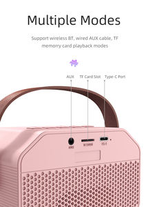 Haut-parleur <span class=keywords><strong>P3</strong></span> avec éclairage LED RVB V5.1, double microphone pour karaoké enfant et chant en famille - Product Image 4