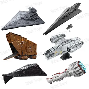 Mold King MOC Star Plan Rebel UCS Death Wars Ship Juguet Millennium Falcon 75192 Model Toys Jumbo Bricks Building Block Sets