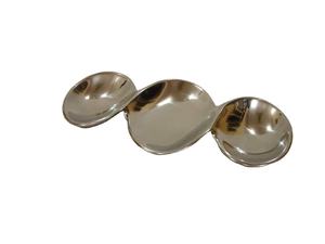 Plato de ensalada de lujo de estilo único de aluminio caliente plato de servicio elegante de lujo moderno plato de fruta de servicio de estilo europeo moderno - Product Image 5