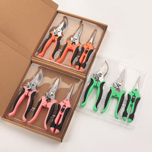 J25 3 pièces de sécateurs de jardin, lames en acier inoxydable, ensemble de <span class=keywords><strong>ciseaux</strong></span> à main, sécateurs à contournement, sécateurs à branches, sécateurs à main - Product Image 4