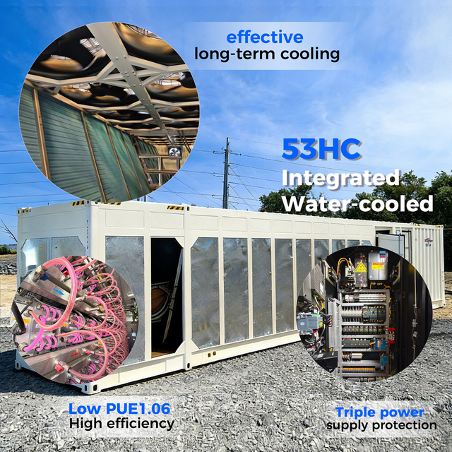DrolinBox USA Market 53HC Datacenter Container Liquid Cooling System 196 Servers High Density 1200kW