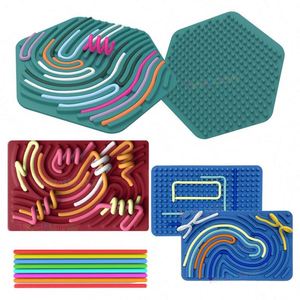 Juguete Sensorial Antiestrés DIY para Niños, Kit de Manualidades, Tablero de Actividades Sensoriales de Silicona, Tablero de Actividades, Alivio del Estrés, Educativo - Product Image 6