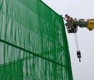 Màu xanh đậm và màu xanh 4*100M 2*50m mạnh mẽ nhựa PE giàn giáo Net mảnh vỡ Net tùy chỉnh cắt dịch vụ để bán - Product Image 2