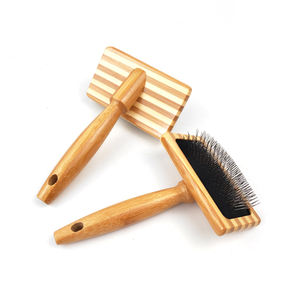 الأكثر مبيعًا بالجملة فرشاة تنظيف الكلاب والقطط-فرشاة تنظيف الخيزران للحيوانات الأليفة إزالة الشعر - Product Image 2