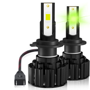 Sistema de Iluminación Automotriz de 12V de Alta Potencia, Bombilla LED para Faros Delanteros de Automóvil H4 H7 H11 9006 9007 Verde Lima 8000k - Product Image 1