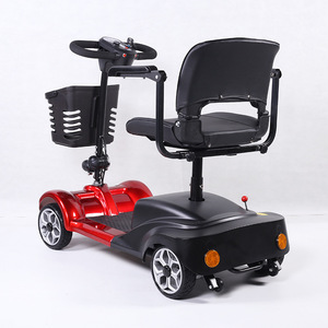 Mini scooter électrique à quatre roues avec freins à disque et panier, roues de 12 pouces, pour personnes âgées et handicapées - Product Image 4