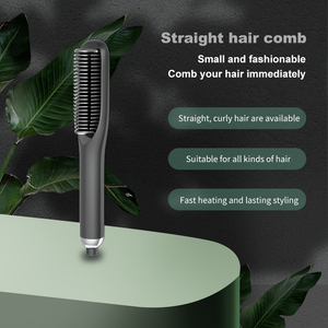 Hair Straightener Brush Fast Heating Flat <b>Iron</b> Ionic Hair Styling Comb Home <b>Travel</b> Beauty Equipment - Product Image 6