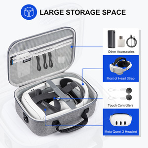 HiCyber para 3 VR, Estuche de Transporte de Nailon, Bolsa de Viaje de Gran Capacidad, Portátil - Product Image 3