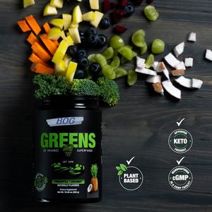 Super nourriture verte organique en poudre de noix de coco pour un jus vert sain Keto Friendly avec spiruline - Product Image 3