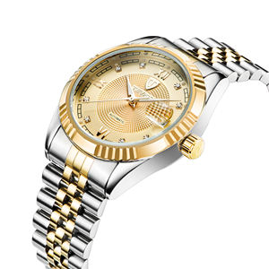 Haftalık fiyatları popüler erkek kol saati altın çelik otomatik izle reçel tangan - Product Image 1