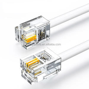 6P2C2-core Línea telefónica <span class=keywords><strong>de</strong></span> <span class=keywords><strong>4</strong></span> núcleos 1-20 m RJ11 Flat 6P4C <span class=keywords><strong>Cable</strong></span> <span class=keywords><strong>de</strong></span> conexión telefónica fija - Product Image 3