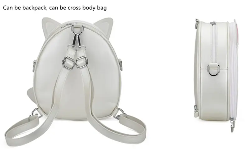 Özel Ita çantası hayvan şekilli ITA sırt çantaları baskı cabrio Crossbody Pin ekran çanta