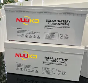 12V 150Ah Batería de gel solar 12V 150Ah 200Ah Batería de almacenamiento solar para sistema de energía solar 10kw
