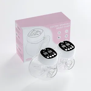 Very New Wearable Electric Breast Pump Comfortable Unique Remote Control Synchronized Milk Pumping For New Mom