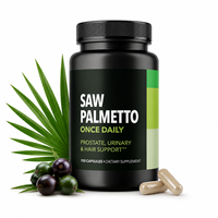 Capsules de Palmier Nain à Marque Blanche pour la Santé Masculine, Soutien de la Prostate, Croissance Capillaire, Bien-être Urinaire, Complément Herbal, Fourniture OEM