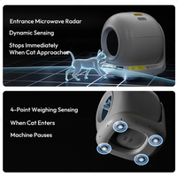 Lettiera Automatica Elecpet Tuya per Gatti, Extra Large, Autopulente con Controllo APP e Gestione Odori, Compatibile con Più Gatti