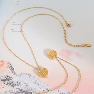 Colgante romántico de acero inoxidable con forma de corazón para mujer, collar de amor para parejas, regalo de San Valentín, joyería para mujer - Product Image 2