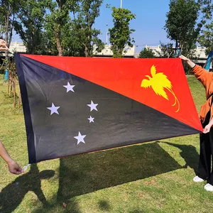 Bendera nasional Kanada bordir tangan kustom poliester Kanada dengan grommet Kuningan 3x5 bendera kaki