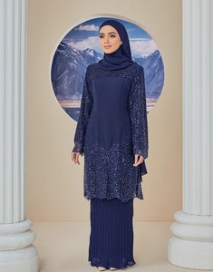 SIPO Eid Hotsale Malaisie Baju Kurung Robe Jilbab Femme Conceptions Islamiques Jubah Muslimah Femmes Pour Vêtements Musulmans Décontractés - Product Image 2