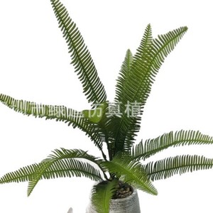 Planta Artificial de Helecho de Boston Greenway, 13 Hojas Verdes, Decoración de Pared para Interiores y Exteriores - Product Image 1