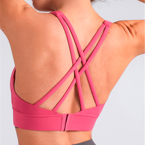 Reggiseno Sportivo Imbottito con Schiena Incrociata per Donna Taglie Forti, Ideale per Fitness, Allenamento e Yoga - Product Image 5