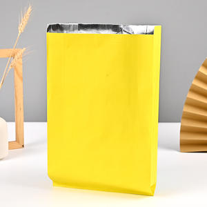 Emballage de hamburger sandwich à hot dog à emporter pour fast-food écologique personnalisé pour barbecue sac en papier kraft doublé de papier aluminium anti-graisse pour poulet - Product Image 6