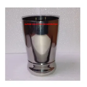 Classic Plain Stainless Steel Catering Used Drinking Water Glass For Wedding Guest Hotels Restaurants