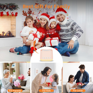 Rechargeable Mini Travel <b>Sleep</b> Sound Machine,Amber Night <b>Light</b>,16 Natural Sounds Timer & Memory Function for Baby Nursery Adult - Product Image 6