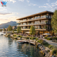 Bâtiment d'hôtel et d'appartements à services complets en structure acier WZHG pour les développeurs et entrepreneurs en immobilier commercial