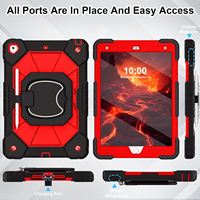 Étui de protection intégrale antichute pour tablette, coque robuste en PC et silicone avec support pour iPad 10.2 9e 8e 7e génération