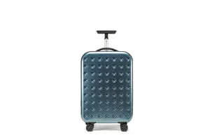 可爱ABS儿童滚动盖高品质真空压缩可折叠旅行行李箱