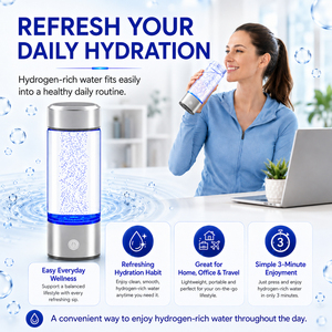 Prodotto di Tendenza: Bottiglia d'Acqua Ricca di Idrogeno 1200PPB SPE/PEM, Filtro d'Acqua Portatile, Generatore di Acqua Ricca di Idrogeno - Product Image 2