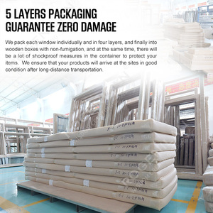 Trượt cửa nhà để xe 16x8 8x8 con lăn Barn cửa tự động thông minh nhôm đôi kính cửa nhà để xe - Product Image 6