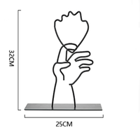 Fil métallique minimaliste pour femme, corps féminin, Art déco abstrait pour chambre à coucher, salle de bain, salon, maison