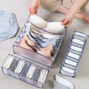 Set of 3 Non-woven Fabric Underwear Closet Drawer Organiser Foldable Wardrobe <strong>Storage</strong> <strong>Box</strong> for Bras Socks <strong>Ties</strong> Scarf - Product Image 6