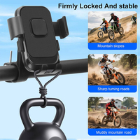 Support magnétique étanche pour vélo avec ventouse en métal, fixation automatique Quad Lock, support de téléphone portable avec verrou de sécurité
